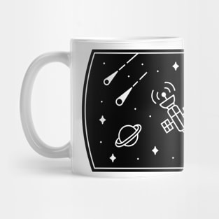 satellite in space Mug